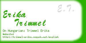 erika trimmel business card